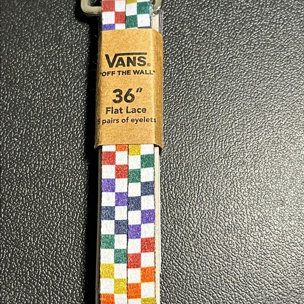 Vans rainbow checkered shoelaces - Picture 3 of 3